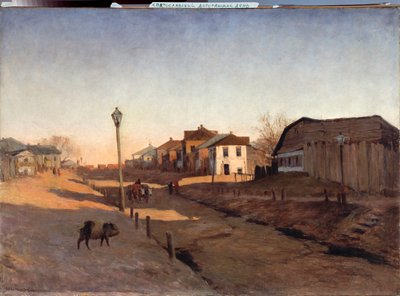 Päivä ulkona - Sergei Ivanovich Svetoslavsky (Svetoslavsky) (1857-1931) maalaus, öljy kankaalle - venäläistä taidetta tekijältä Sergei Ivanovich Svetoslavsky