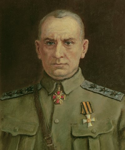 Korkein hallitsija ja Venäjän amiraali A. Kolchak (1874-1920) (öljy kankaalle) tekijältä Sergei Varlenovich Pen