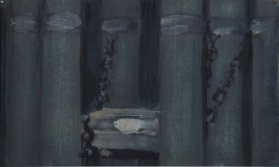 Kuvitus tarinaan kuolleesta prinsessasta ja seitsemästä ritarista tekijältä Sergei Vasilievich Malyutin