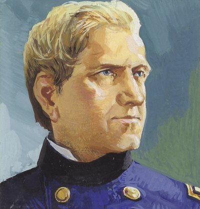 Kenraali Edward Canby (guassia paperille) tekijältä Severino Baraldi