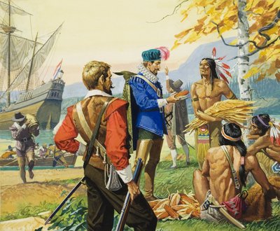 Henry Hudson (1570-1611) (guassi paperille) tekijältä Severino Baraldi