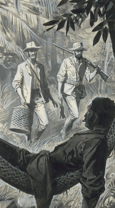 Henry Walter Bates ja Alfred Russel Wallace (guassi paperille). tekijältä Severino Baraldi
