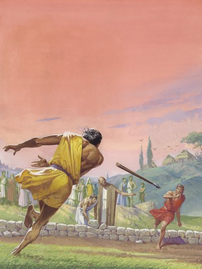 Romulus ja Remus (guassi paperille) tekijältä Severino Baraldi