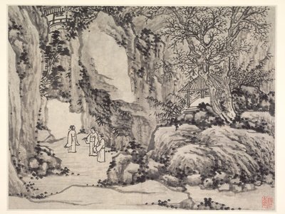Kaksitoista näkymää Tiger Hillistä, Suzhousta: Sword Spring, Tiger Hill tekijältä Shen Zhou