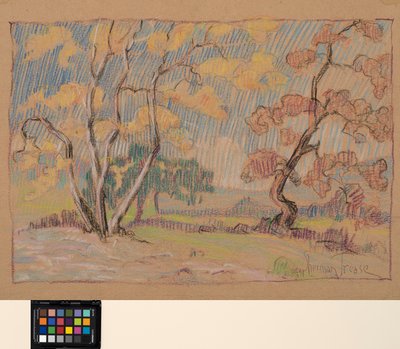 Impressiot, n. 1931 (pastelli paperille) tekijältä Sherman Trease