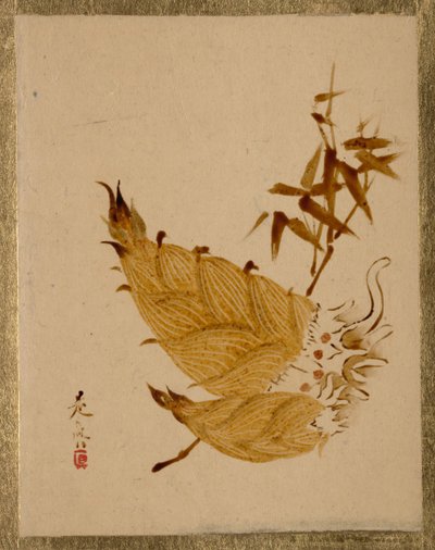 Bambunversot, n. 1880-luku. tekijältä Shibata Zeshin