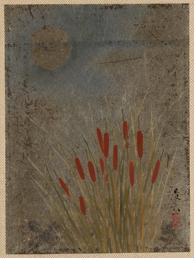 Kissan Hännät ja Kuu. tekijältä Shibata Zeshin