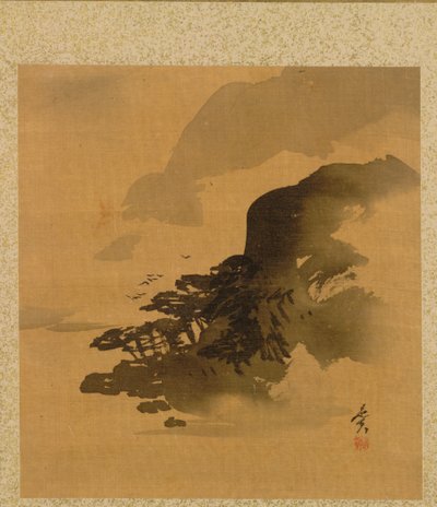 Lehti kausiteemojen albumilta: Viiriäinen ruohossa, 1847. tekijältä Shibata Zeshin