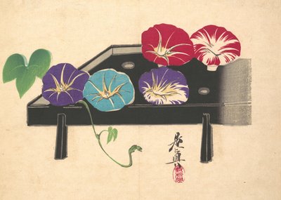 Morning Glories, n. 1860, n. 1860. tekijältä Shibata Zeshin