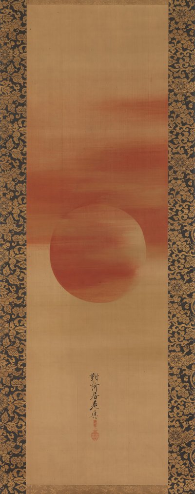 Nouseva aurinko, 1800-luvun toinen puoli. tekijältä Shibata Zeshin