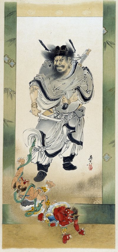 Shoki ja demonit. Shibata Zeshinin itsemaalaus tekijältä Shibata Zeshin
