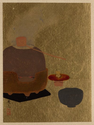 Teeseremonialaitteet. tekijältä Shibata Zeshin