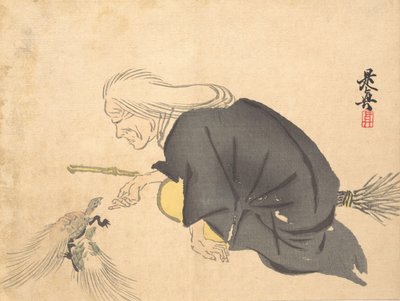 Uba, n. 1860, n. 1860. tekijältä Shibata Zeshin