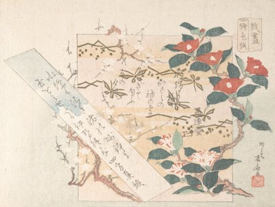 Kukkien kirjoituspaperin mallit, 1800-luku, 1800-luku. tekijältä Shinsai