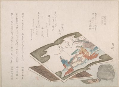 Kuvitetut kirjat ja suitsukkeenpoltin, 1800-luku, 1800-luku. tekijältä Shinsai