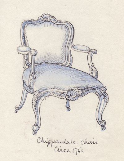 "Chippendale-tuoli", 1950. tekijältä Shirley Markham
