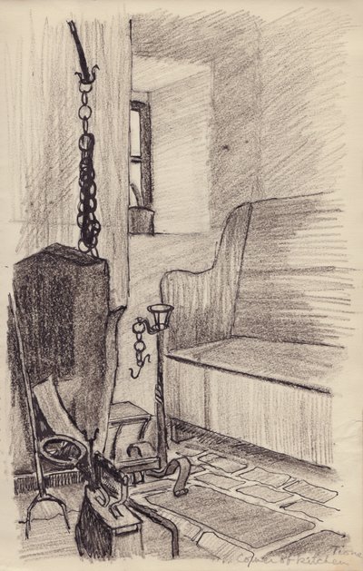 "Keittiön kulma, Tione", 1950. tekijältä Shirley Markham