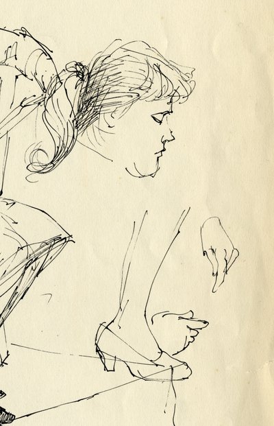 Pään, käsien ja jalkojen yksityiskohta, 1953. tekijältä Shirley Markham
