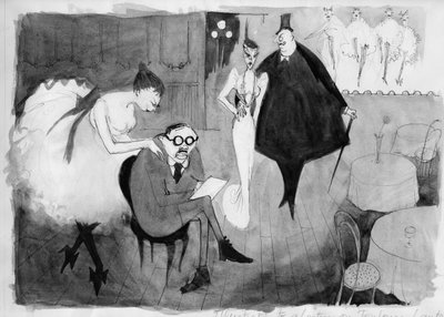 "Kuva luennolle Toulouse-Lautrecista", n. 1950. tekijältä Shirley Markham
