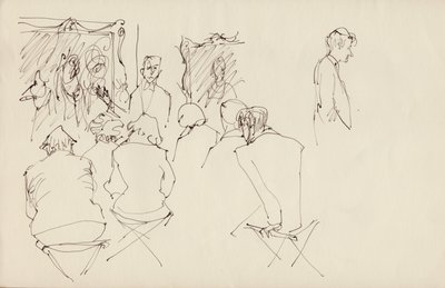 Luento taidegalleriassa, n. 1950. tekijältä Shirley Markham