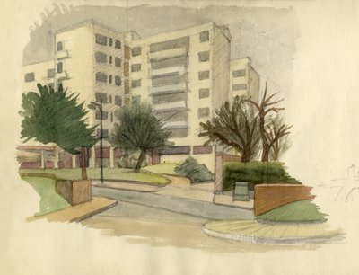 Modernit rakennukset, Lontoo, 1950. tekijältä Shirley Markham