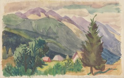 "Vuoristomaisema, Tione", 1950. tekijältä Shirley Markham
