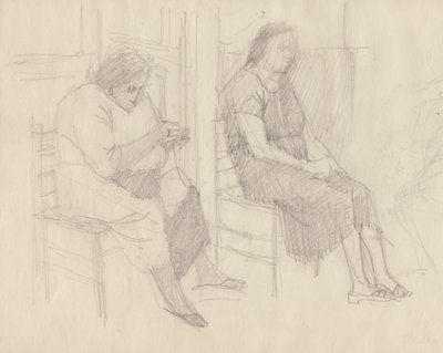 Vanhojen naisten neule, Italia, v1950. tekijältä Shirley Markham