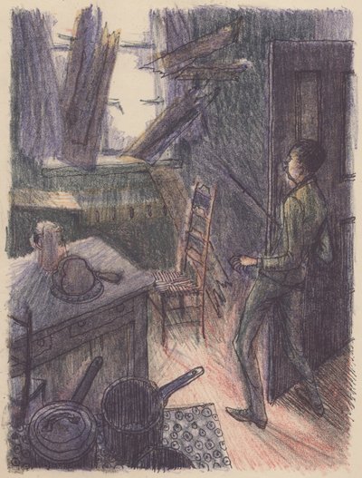 Kohtaus elokuvasta Näkymätön mies: ikkunan rikkoutuminen, 1953. tekijältä Shirley Markham