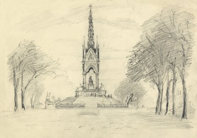 Albert Memorial, Kensington Gardens, Lontoo, vuonna 1950. tekijältä Shirley Markham