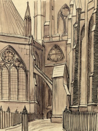 The Chapter House, Westminster Abbey, Lontoo, 1950. tekijältä Shirley Markham