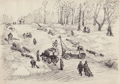 Puun kaato, v1950. tekijältä Shirley Markham
