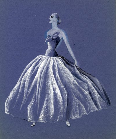 Nainen olkaimettomassa pallopaidassa, vuodelta 1952. tekijältä Shirley Markham