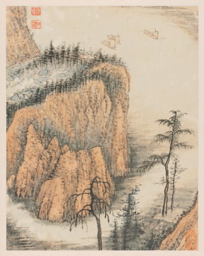 Muistoja Qinhuai-joesta, 1642-1707. tekijältä Shitao