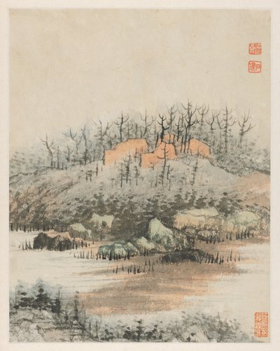 Muistoja Qinhuai-joesta, 1642-1707. tekijältä Shitao