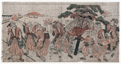 Seitsemän onnenjumalaa, Shunsen (Shunko II), Katsukawa (1762-1830) tekijältä Shunsen Katsukawa