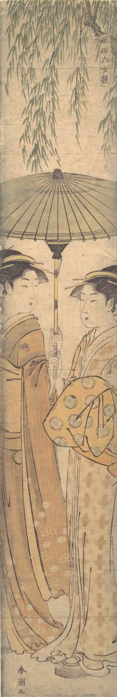 Kauneutta sateenvarjon alla, 1700-luvun loppu. tekijältä Shunsho
