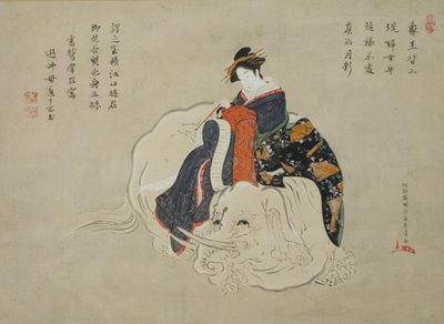 Kōrute-san f Eguchi Eguchi no Kimi, Puristus: 1770-80, Kaiverrus: 1820-1830. tekijältä Shunsho