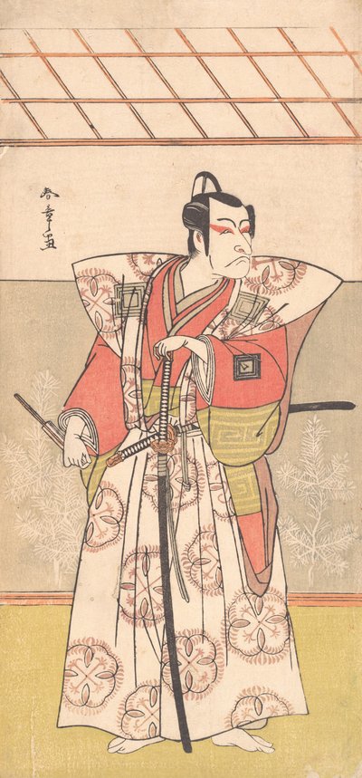 Ichikawa Dan Juro V Samuraina f maksaa gh sarake k, vai mitä? 1778. tekijältä Shunsho