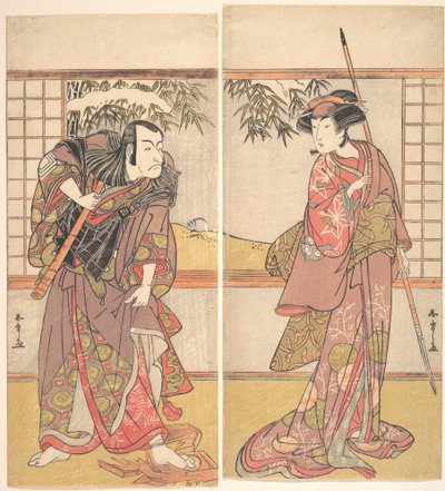 Kabuki ac ja rs Hasegawa Toneya Hyvä idea Ichikawa Dan Juro V:ltä, vai mitä? 1780-luku. tekijältä Shunsho