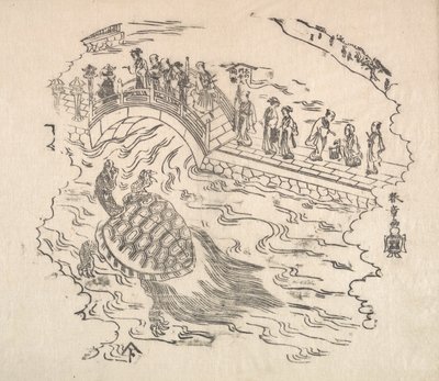 Shinabazu Benten Kaicho: Bentenin palvonnan seremonia Shinabazu-temppelissä, 1700-luku. tekijältä Shunsho