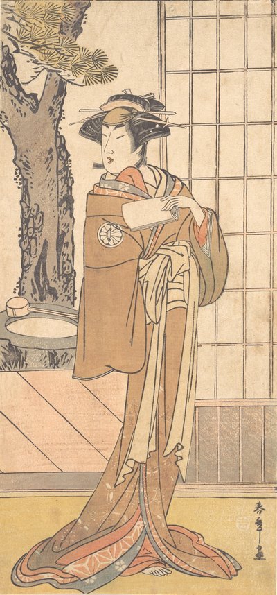 Näyttelijä Segawa Kikunojo Kolmantena Oiranina, n. 1780. tekijältä Shunsho