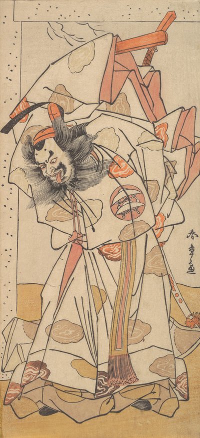 Toinen Nakajima Mihoemon Sadaijin Jihein roolissa, 1776. tekijältä Shunsho