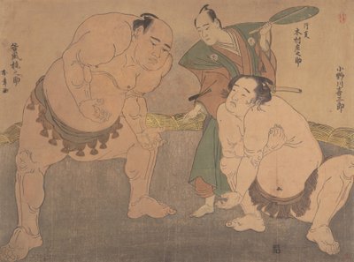 The Wrestlers, n. 1785. tekijältä Shunsho