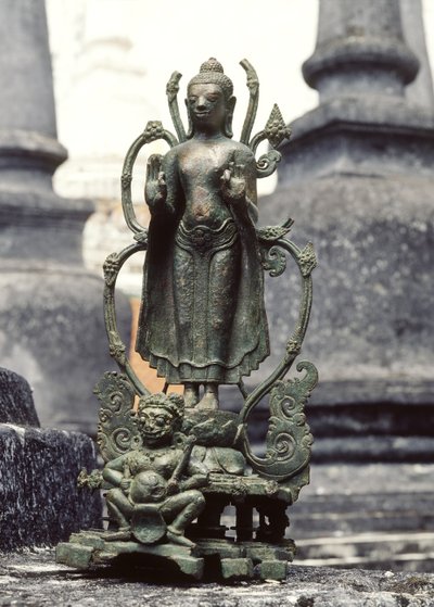 Buddha väittelyasennossa (pronssi) tekijältä Siamese School
