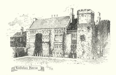 Dorset: Wolfeton House (litografia) tekijältä Sidney Heath