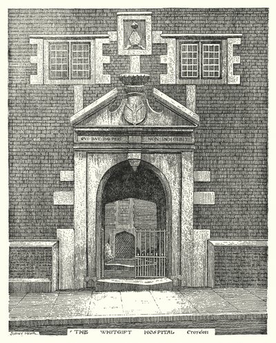 The Whitgift Hospital, Croydon (kaiverrus) tekijältä Sidney Heath