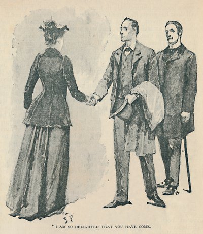 Olen niin iloinen, että tulit, 1892 tekijältä Sidney Paget
