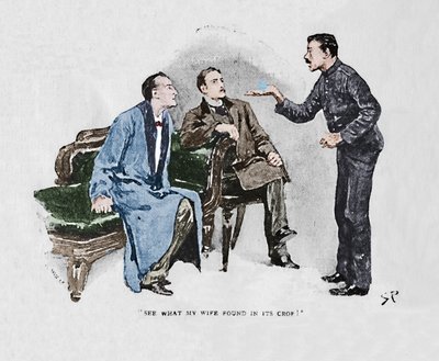 Katso, mitä vaimoni löysi sadosta, 1892 tekijältä Sidney Paget