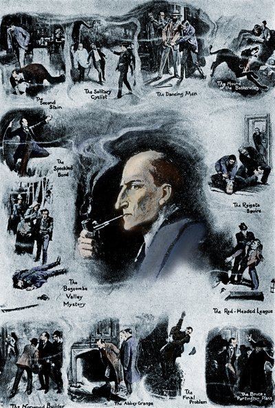 Sir Arthur Conan Doylen Sherlock Holmes tekijältä Sidney Paget