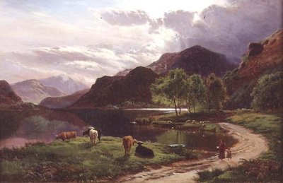 Ilta (öljy kankaalle) tekijältä Sidney Richard Percy